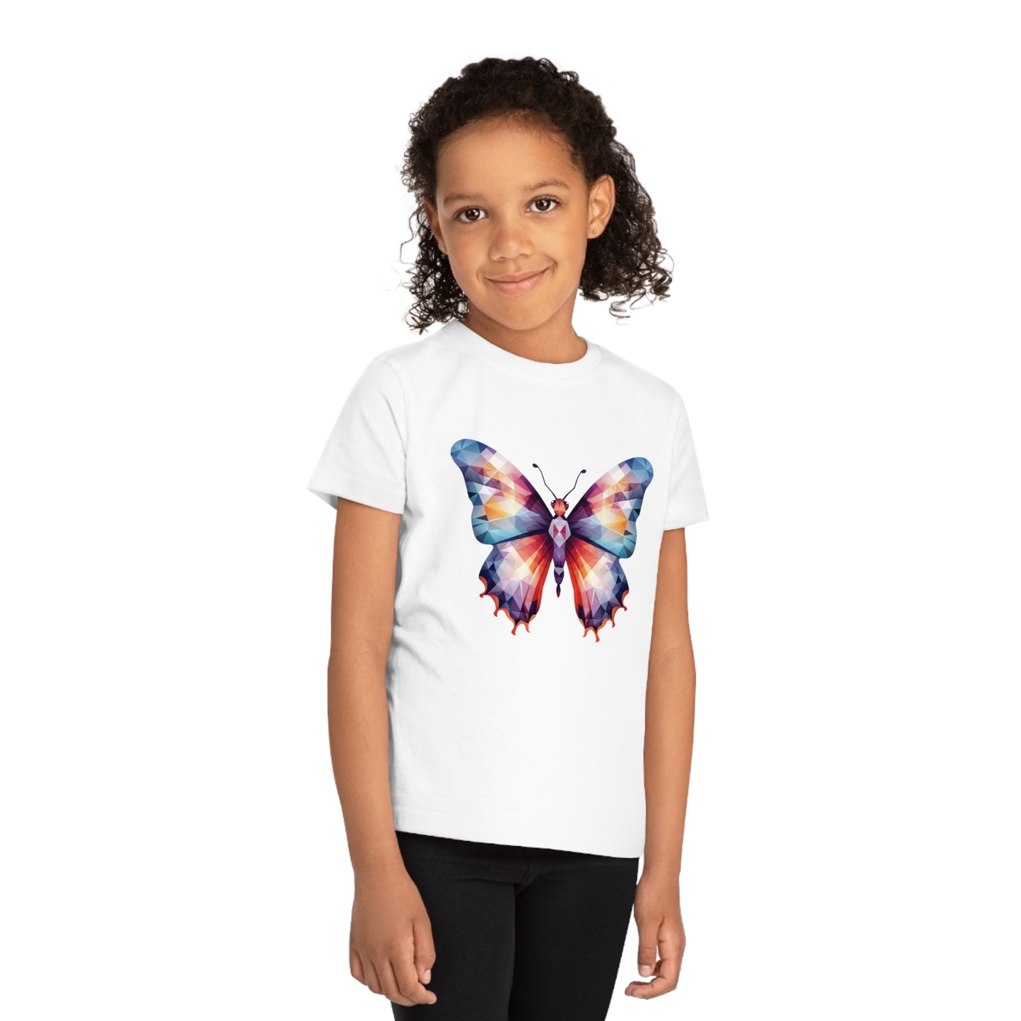 Butterfly Polygonal Kids T-Shirt - Embrace Nature's Beauty