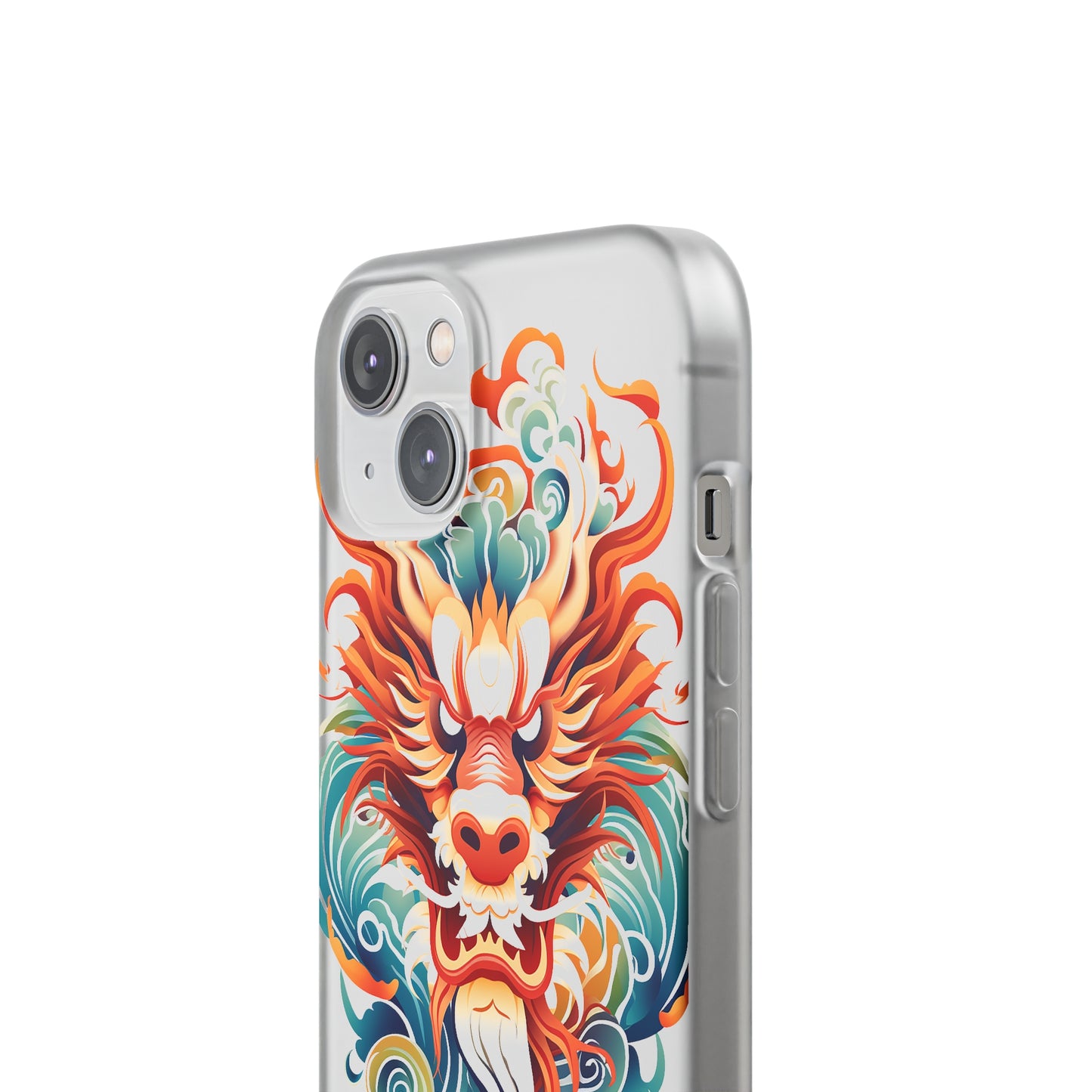 Chinese Ink Dragon Flexi Transparent Phone Case