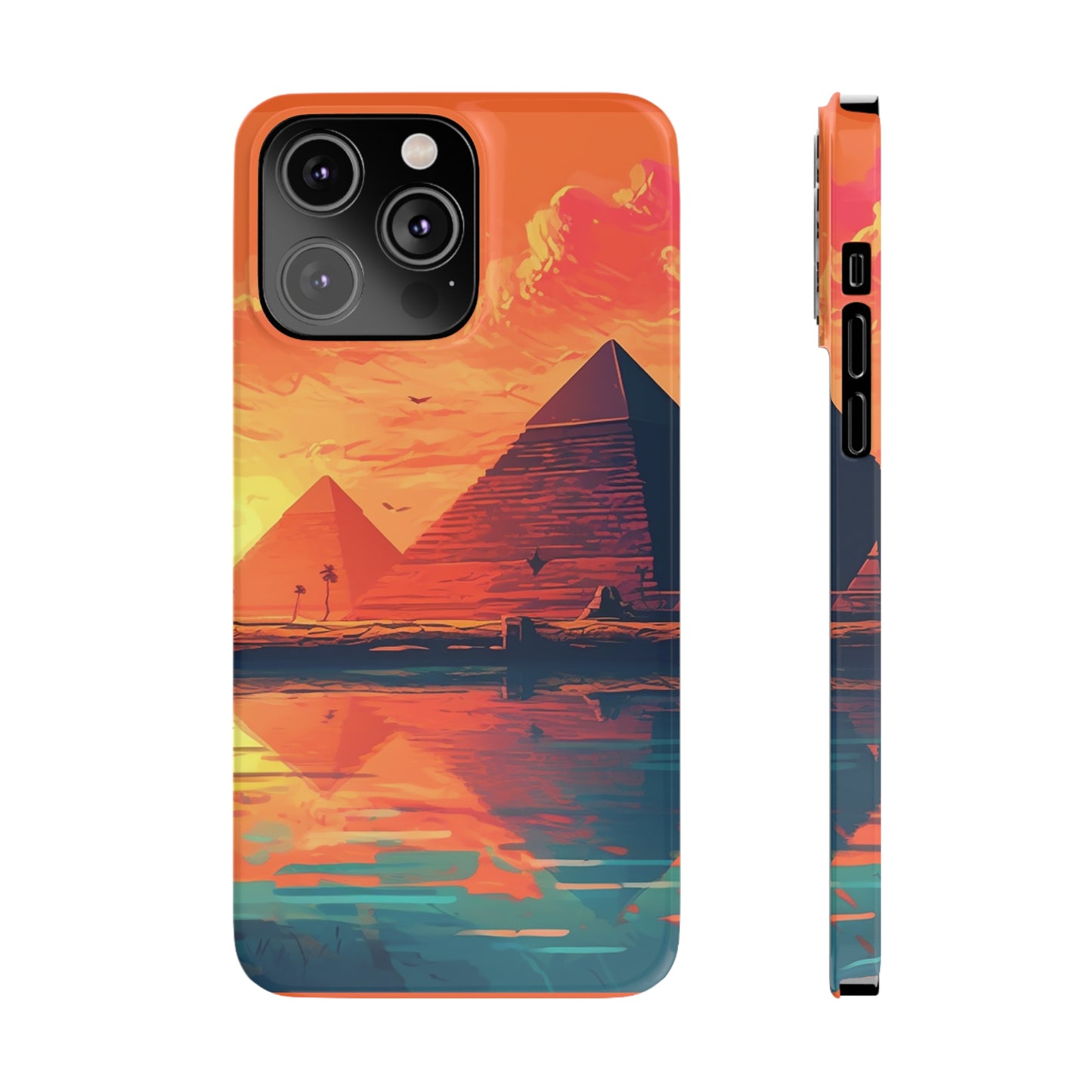 Egyptian Pyramid at Sunset Phone Case - Carry the Mystique of Ancient Egypt with You