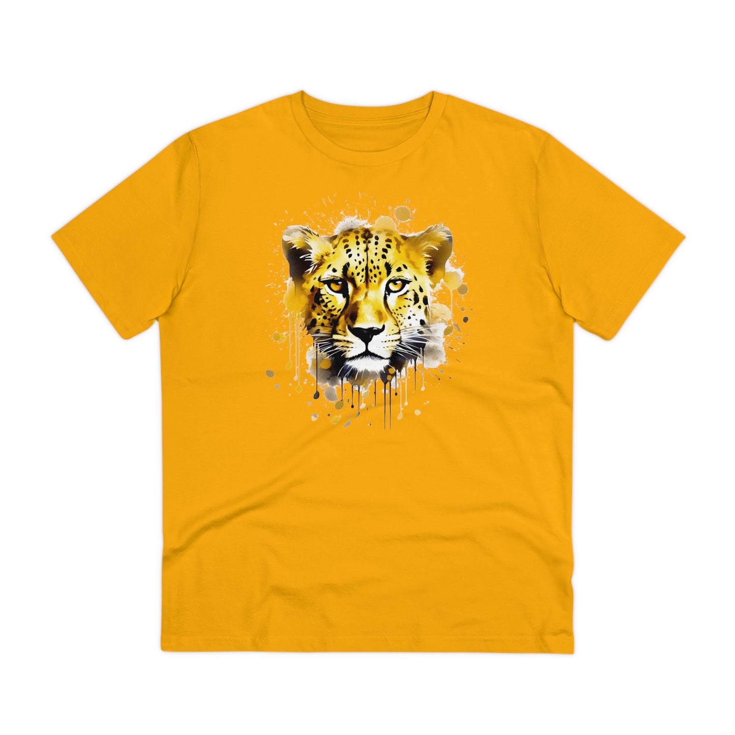 Cheetah T-Shirt in Watercolor Style - Unisex and Eco-Friendly - Embrace Wildlife with Style and Sustainability