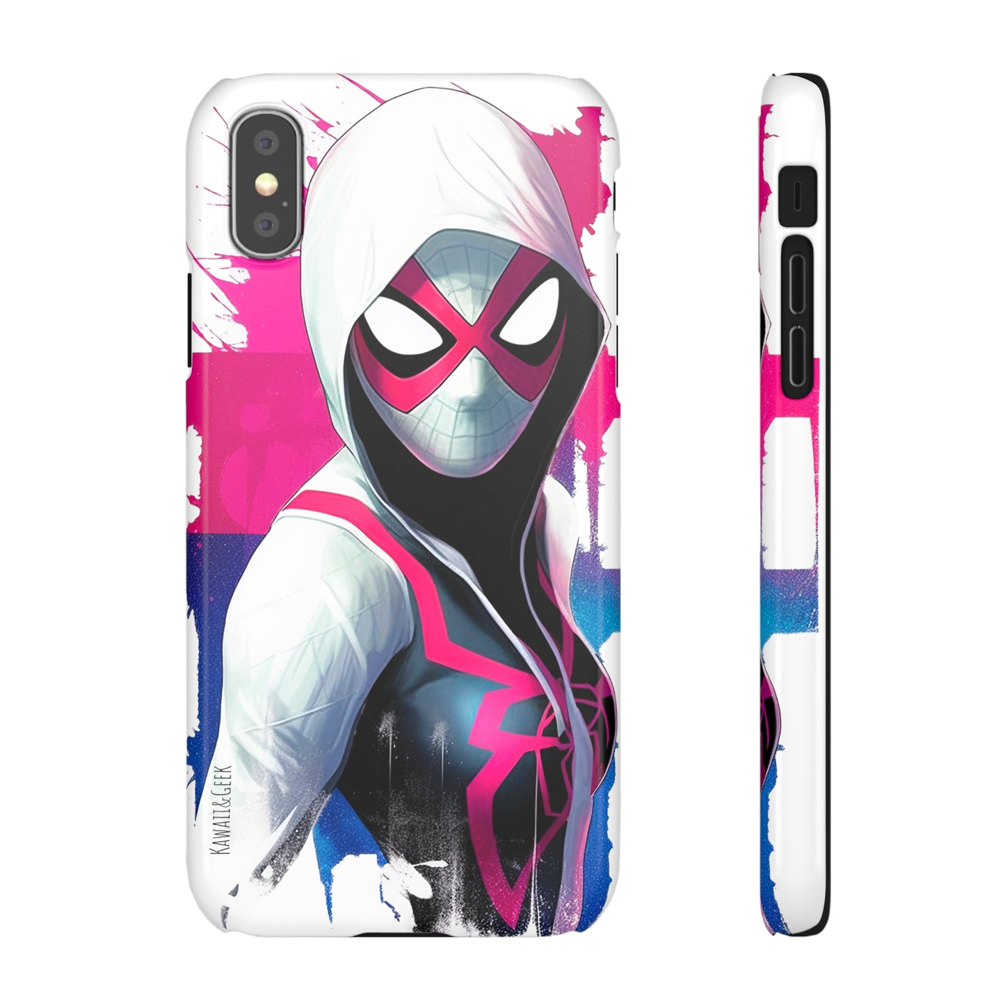 Spider Gwen in Watercolor Style Phone Case - Add Some Colorful and Heroic Style to Your Phone