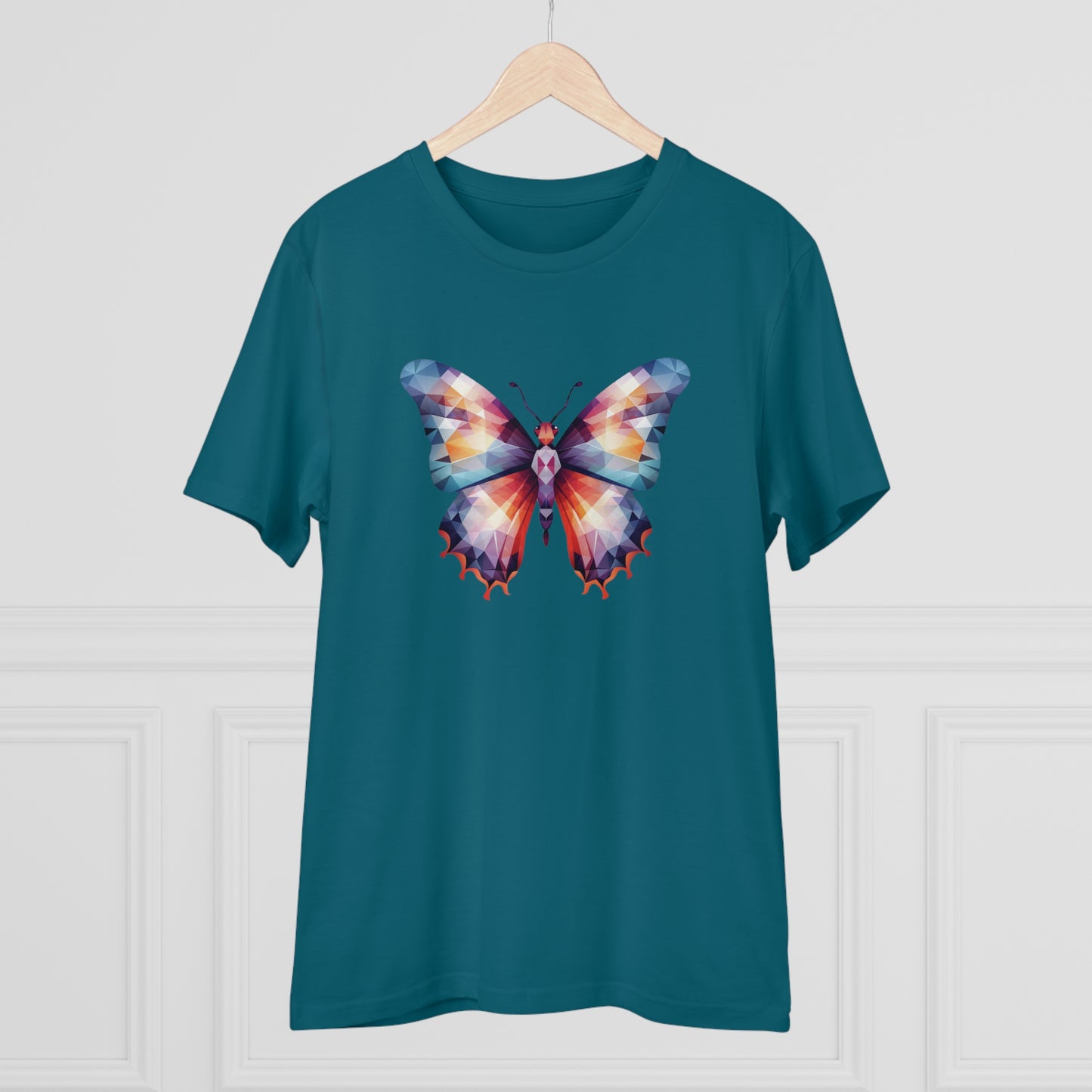 Butterfly Polygonal T-Shirt - Embrace Vibrant Transformation