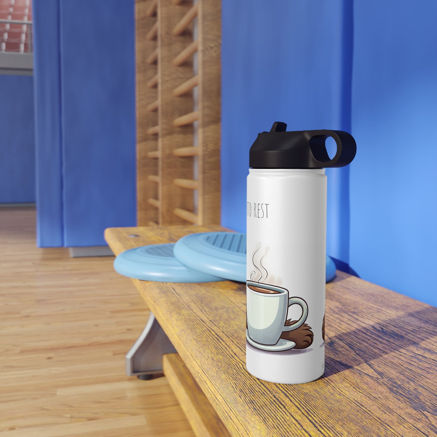 Lazy Sloth Stainless Steel Bottle: Cool & Cozy