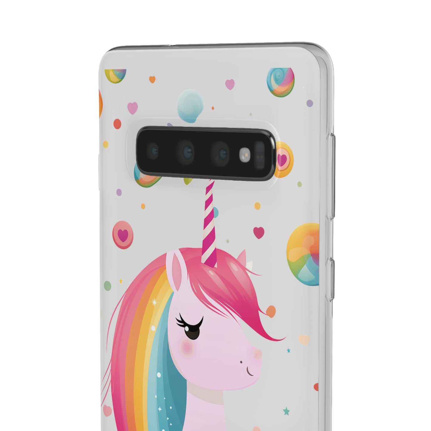 Kawaii Unicorn Flexi Transparent Phone Case