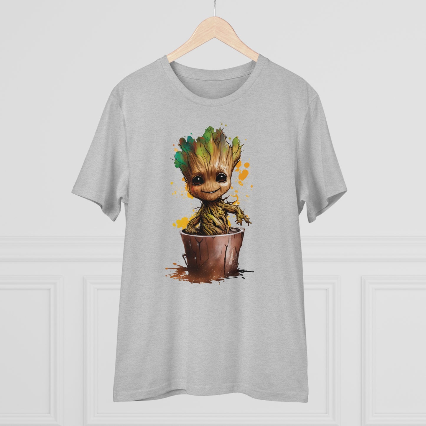 Eco-Friendly Baby Groot Watercolor Style Unisex T-Shirt - Add Some Fun and Sustainable Style to Your Wardrobe