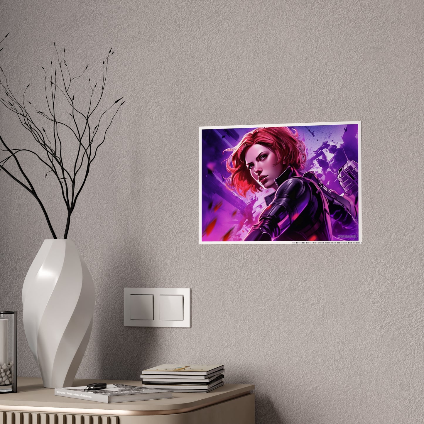 Black Widow Poster - Capture the Intensity and Elegance of the Iconic Avenger