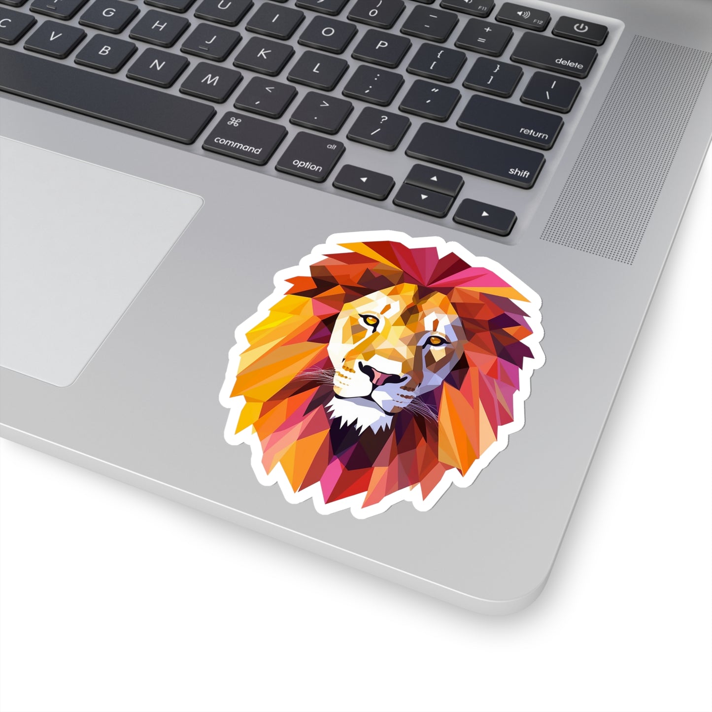 Lion Sticker - Roar with Geometric Majesty