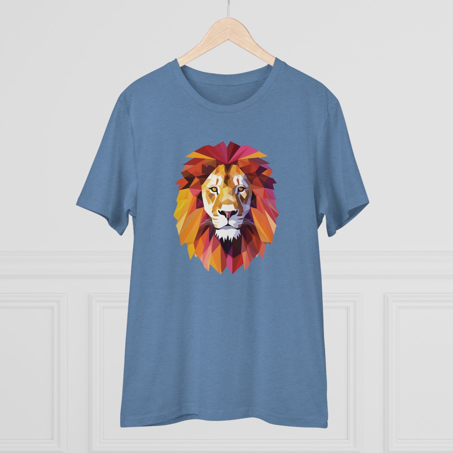 Lion Polygonal T-Shirt - Embrace Majestic Roar