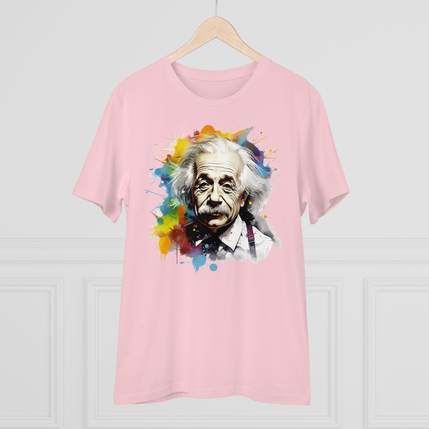 Albert Einstein Eco-friendly T-shirt : Watercolor Essence