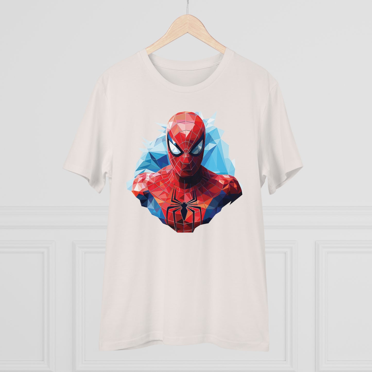 Spider-Man Polygonal Geometric T-Shirt - Swing into Stylish Adventure