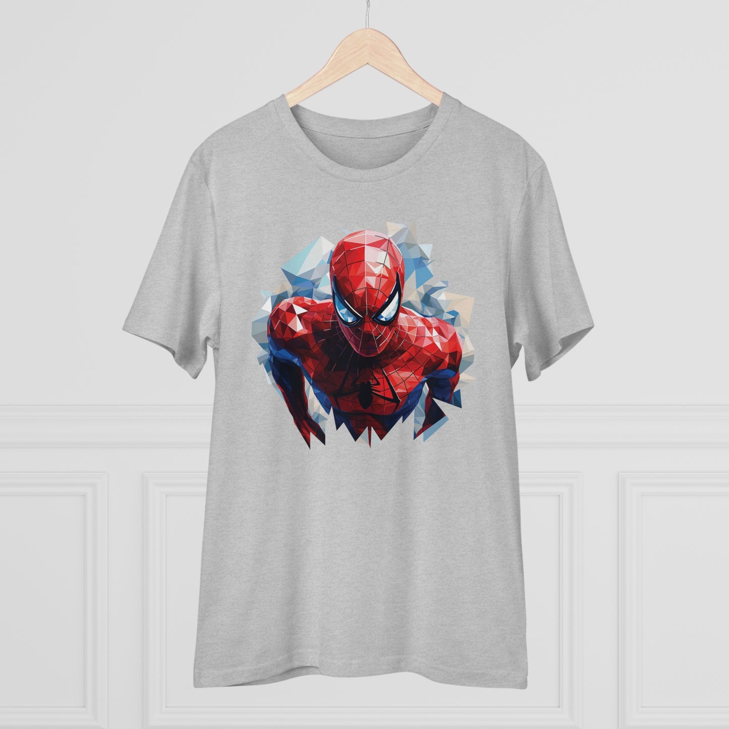 Spider-Man Polygonal Geometric T-Shirt - Swing into Stylish Adventure