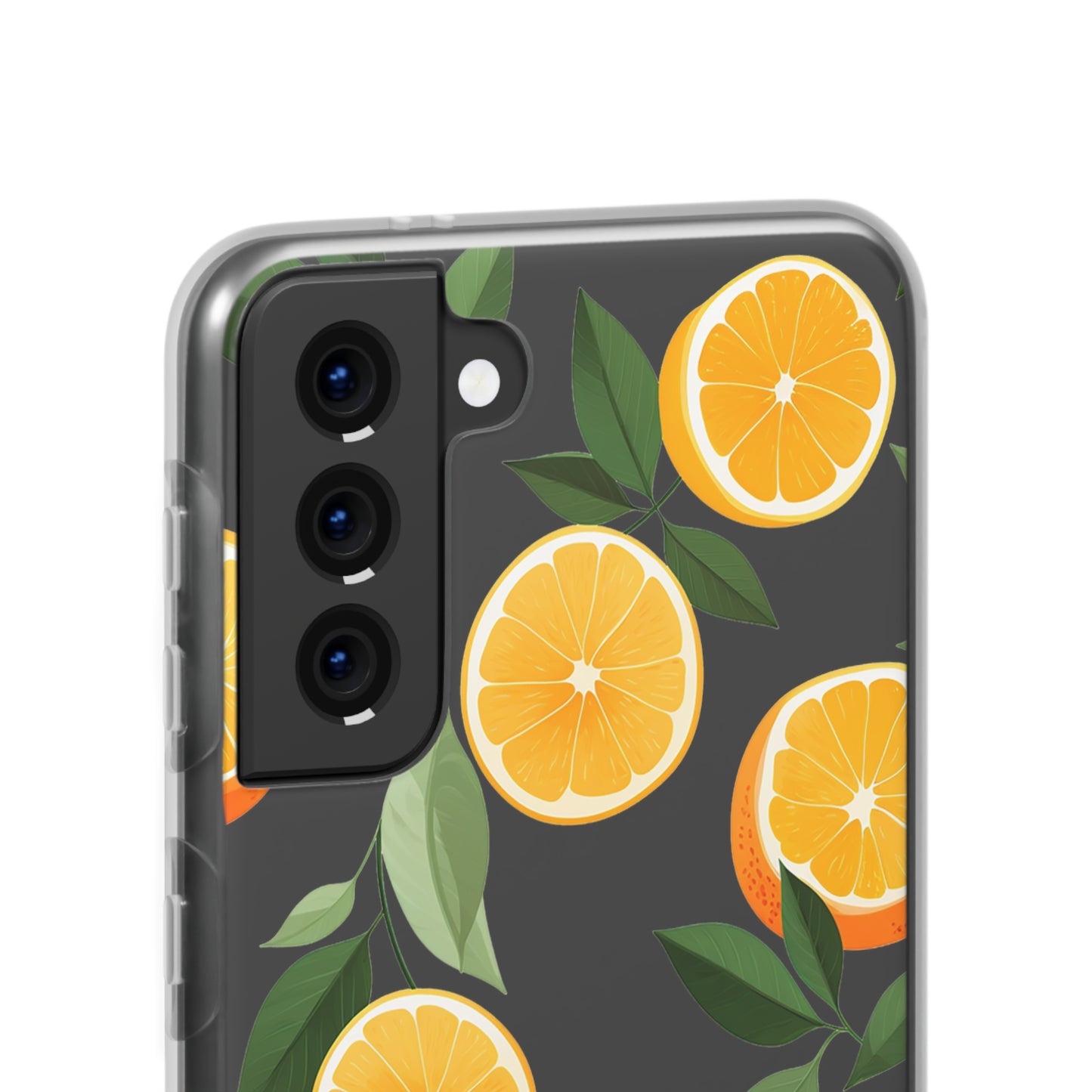 Zesty Orange Slices Transparent Flexi Phone Case