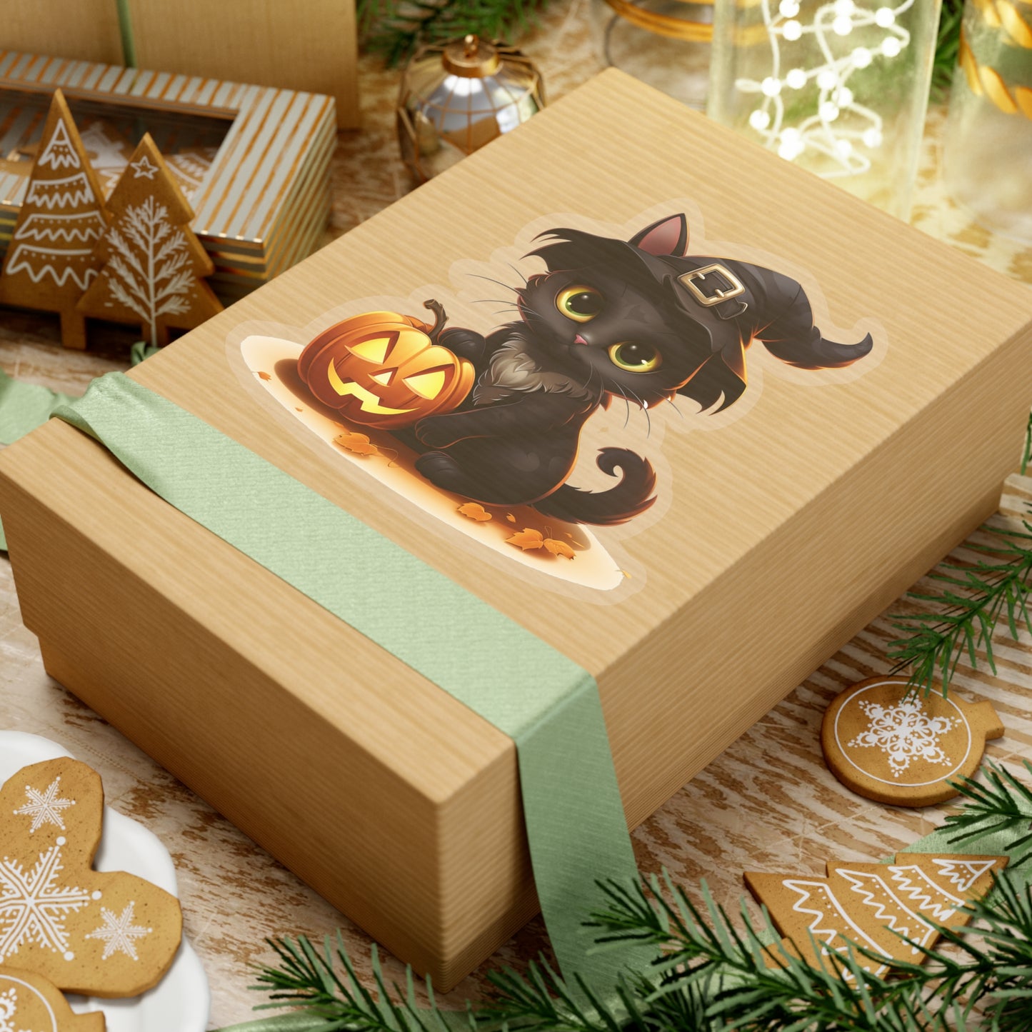 Halloween Special: Cute Halloween Cat Sticker