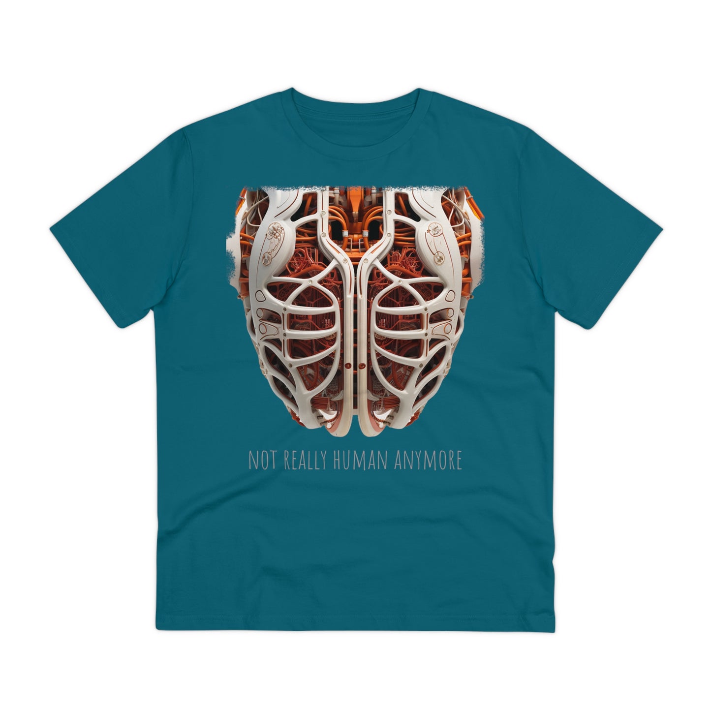 Eco-T-shirt: Cybernetic Chest "Not Really Human"