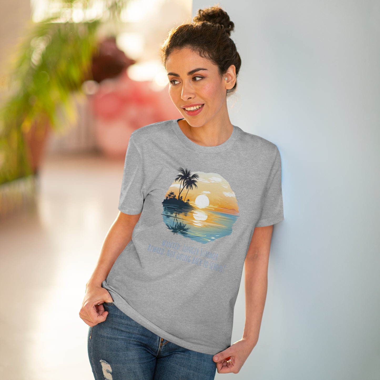 Eco-Friendly Sunset Beach T-shirt : Longer Summer Plea