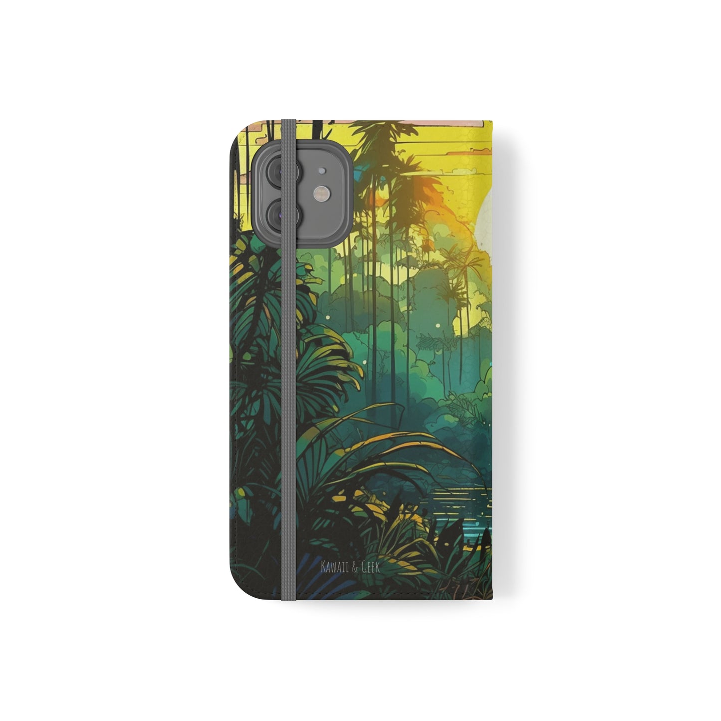 Rainforest at Sunset Flip Phone Case - Capture the Serenity of Nature on Your Device