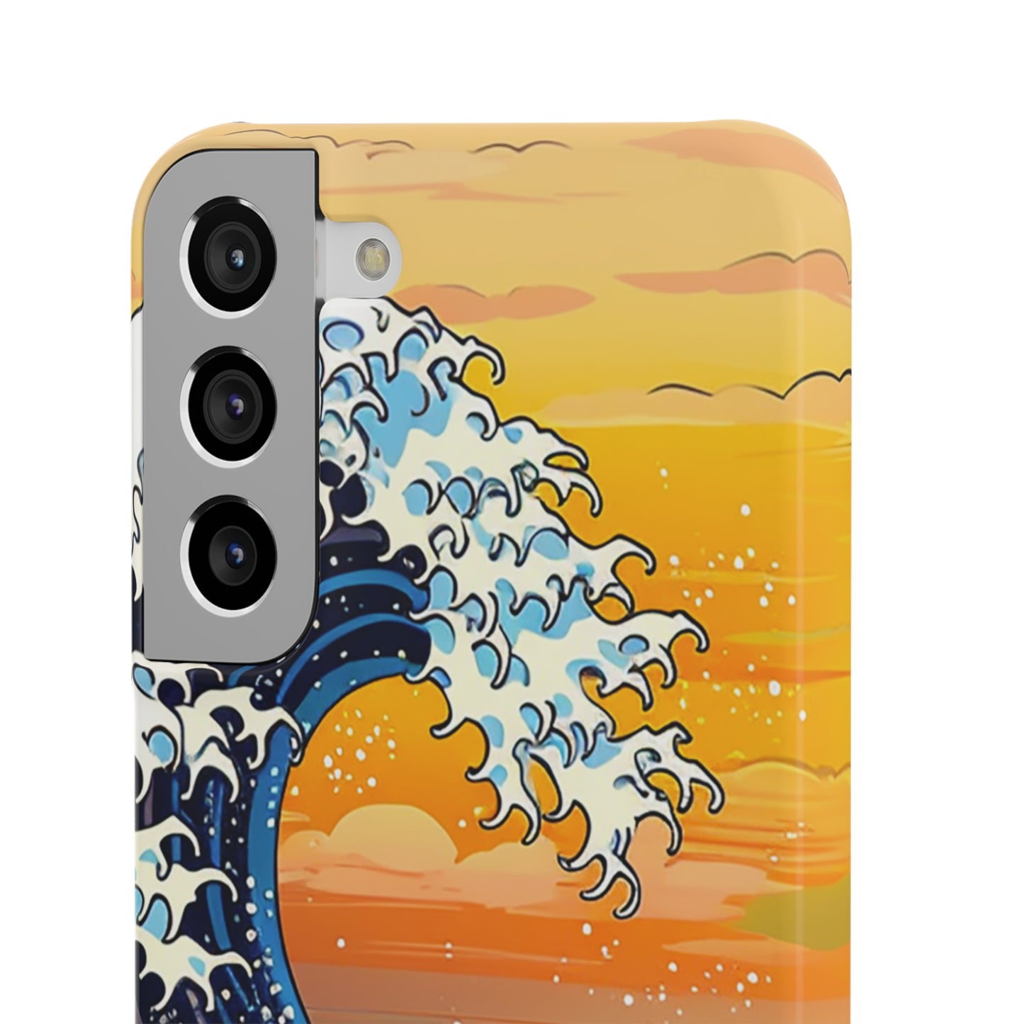 Sunset Big Wave Phone Case - Embrace the Majestic Hokusai Style in Your Hands