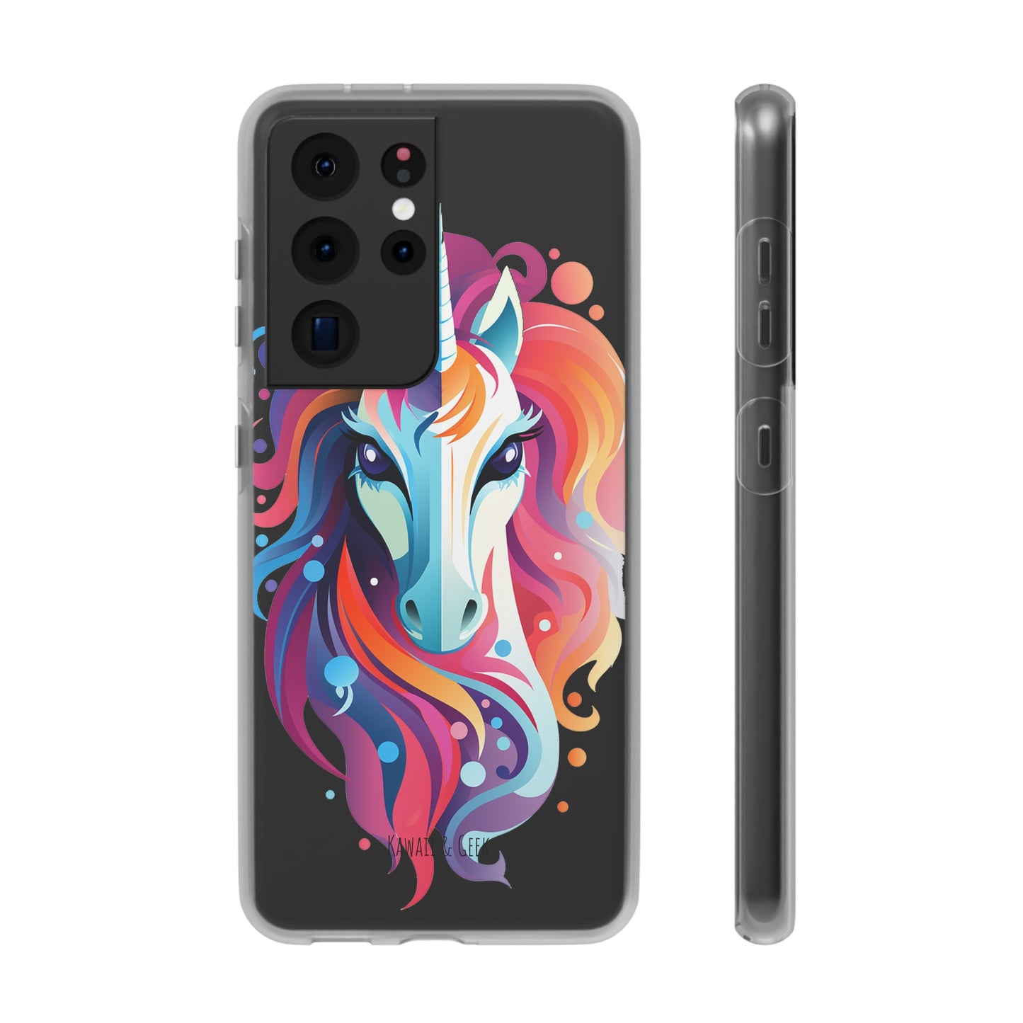 Ink Unicorn Flexi Transparent Phone Case