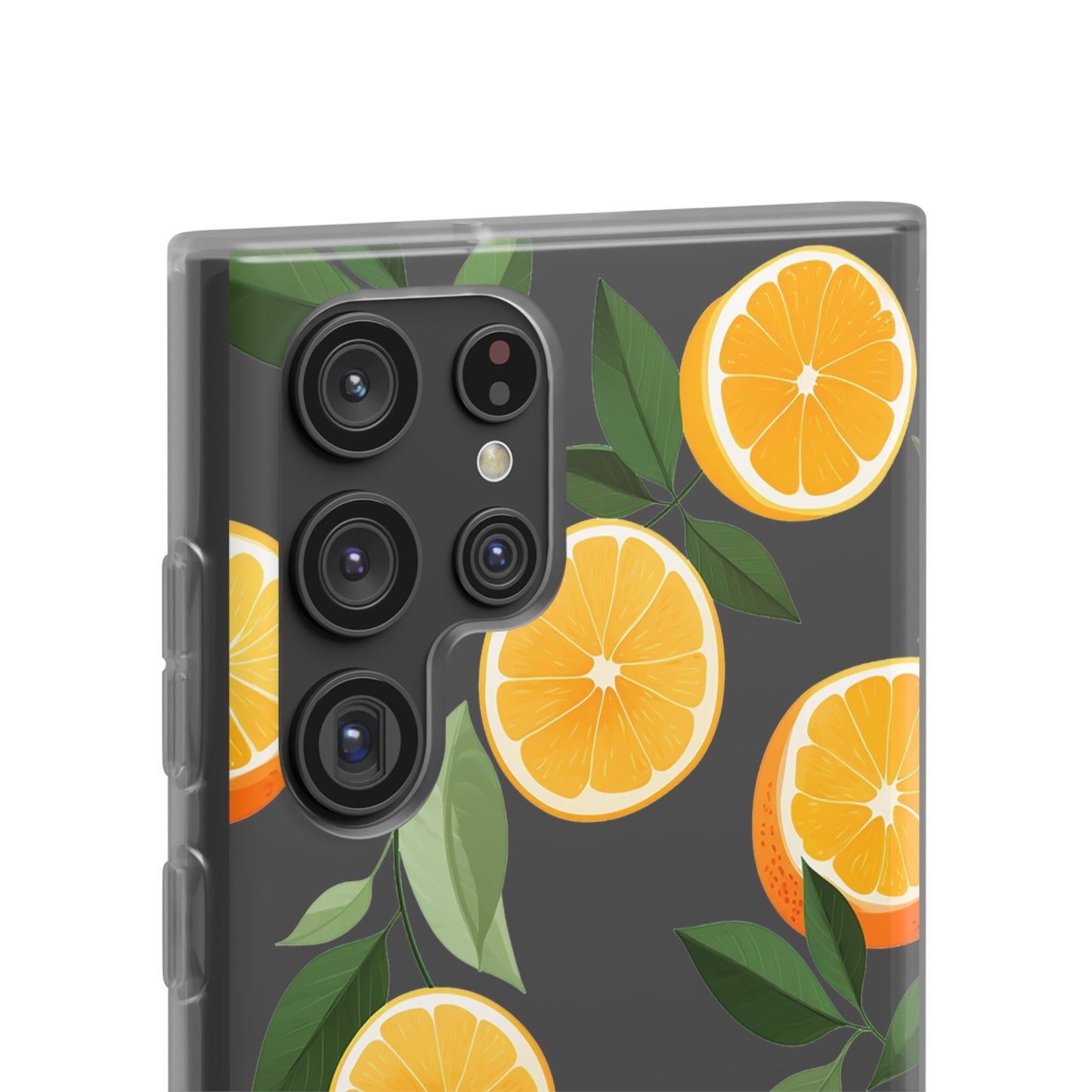 Zesty Orange Slices Transparent Flexi Phone Case