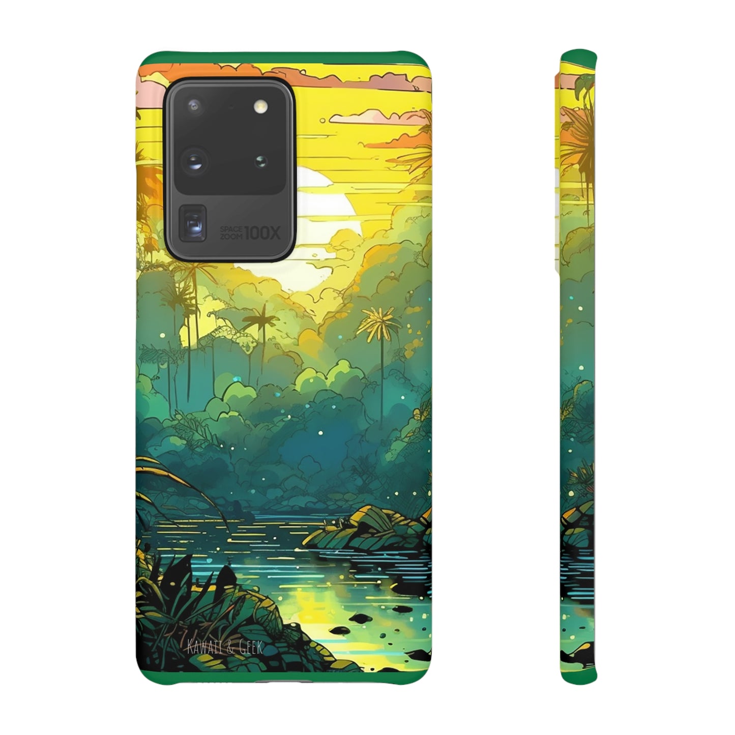 Rainforest at Sunset Phone Case - Capture the Serenity of Nature on Your Device