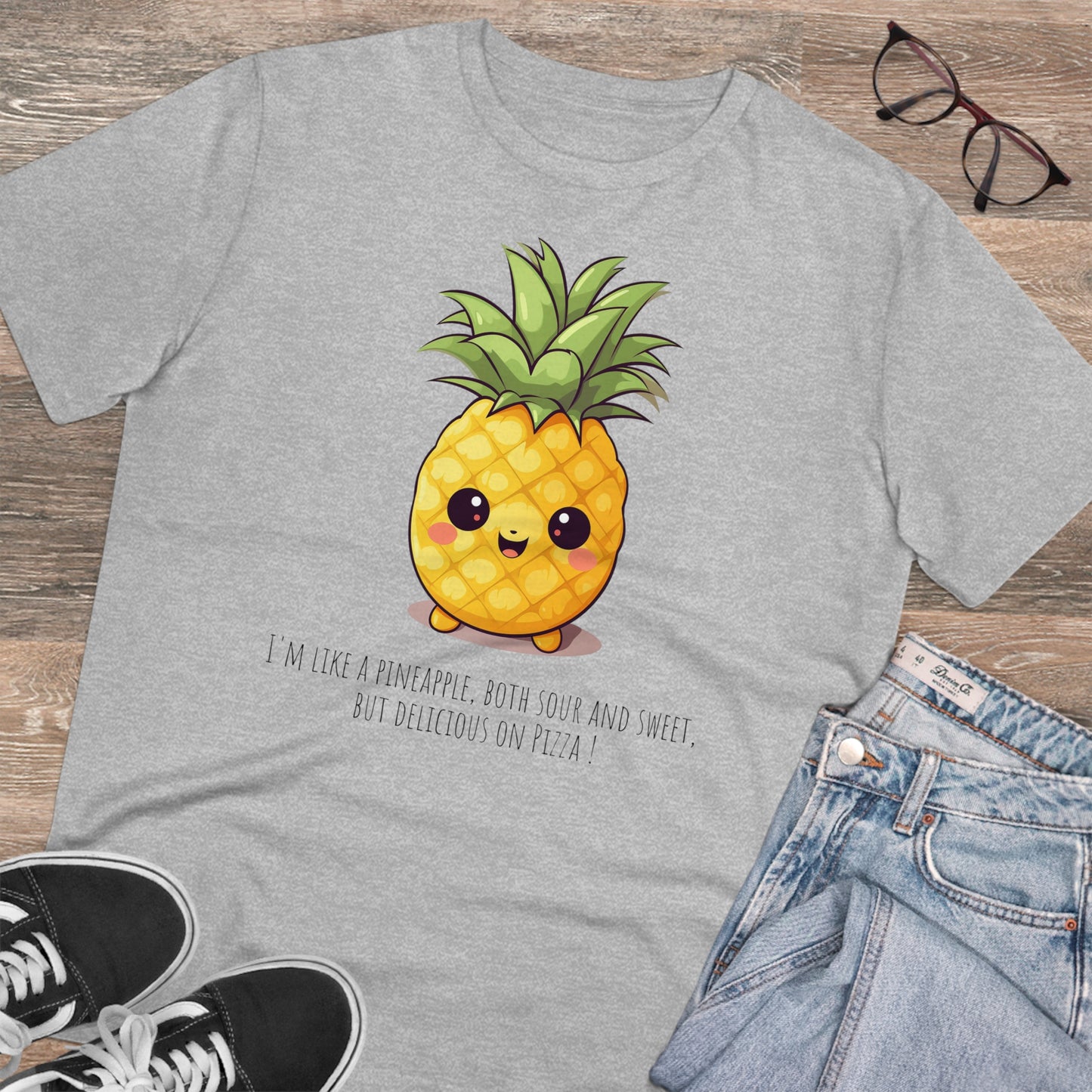 Eco-Friendly Pineapple T-Shirt with a Sweet & Sassy Slogan