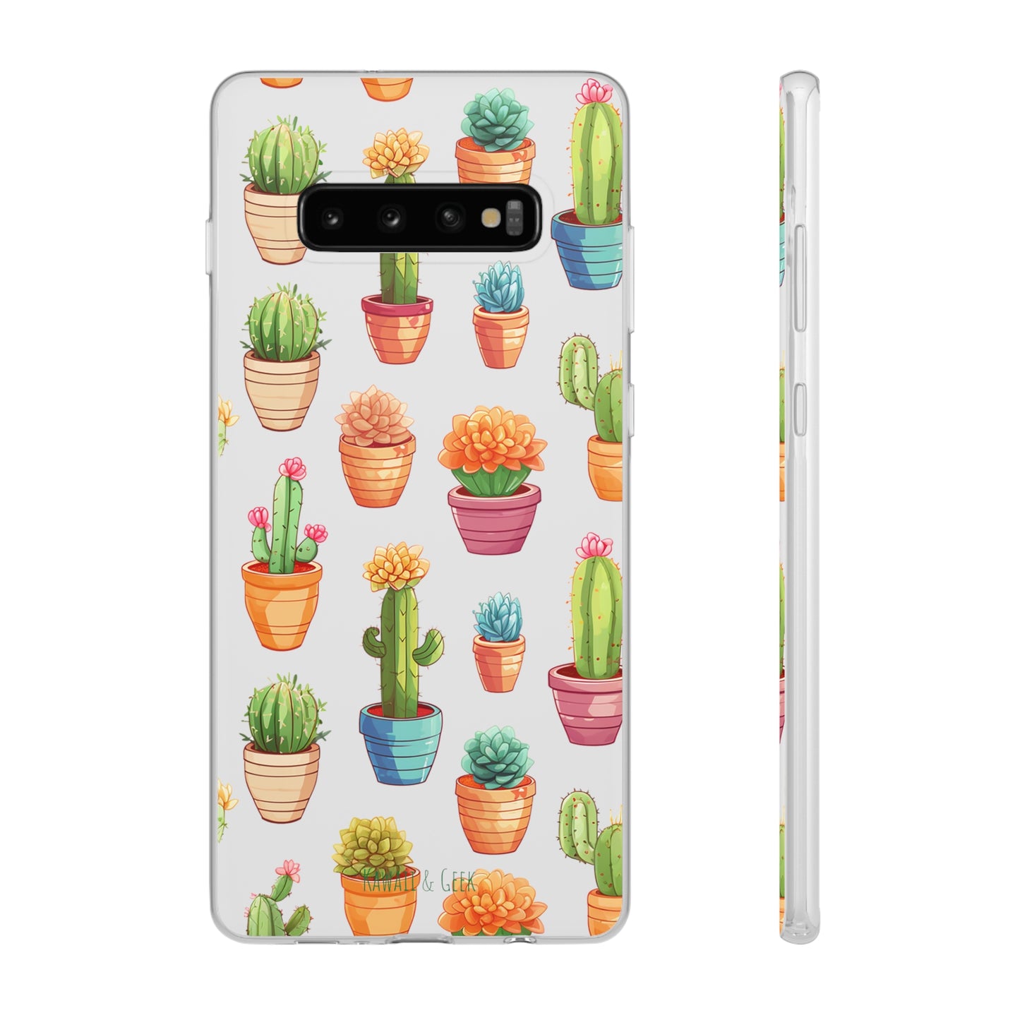 Charming Cactus Flexi and semi Transparent Phone Case