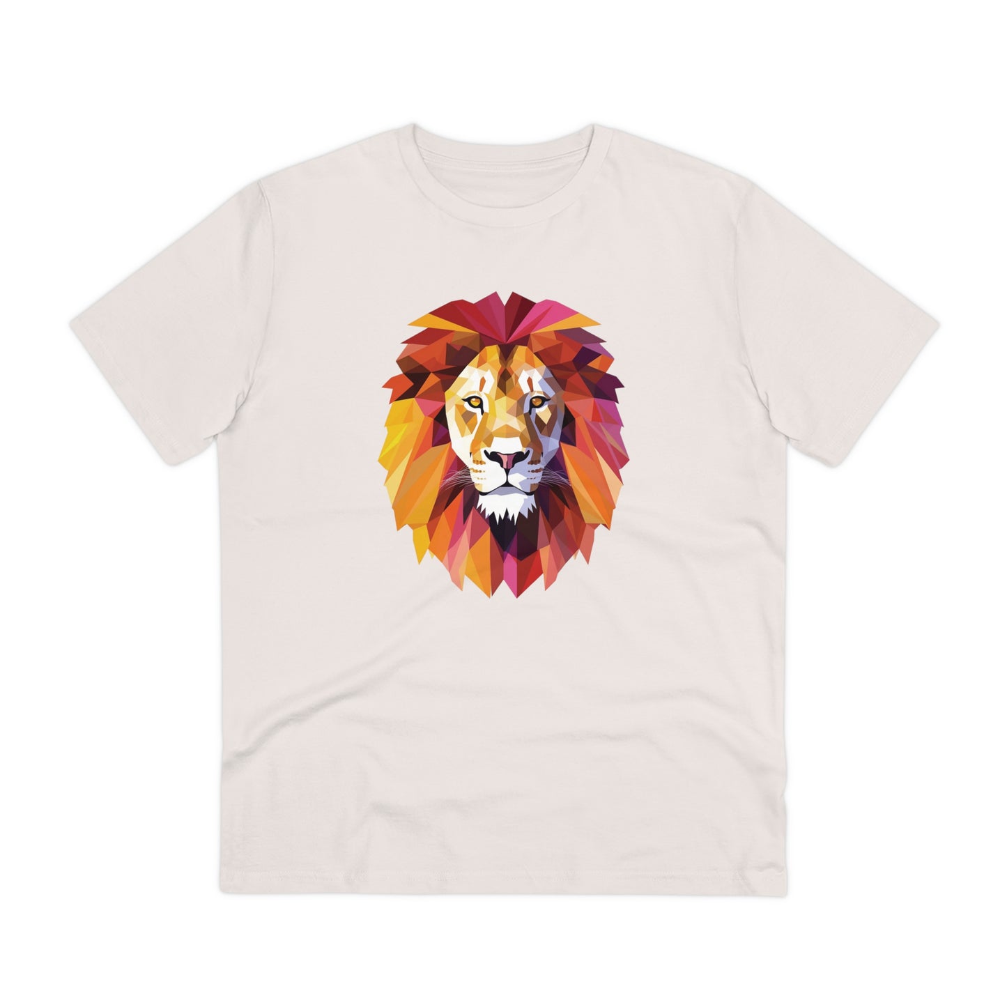 Lion Polygonal T-Shirt - Embrace Majestic Roar