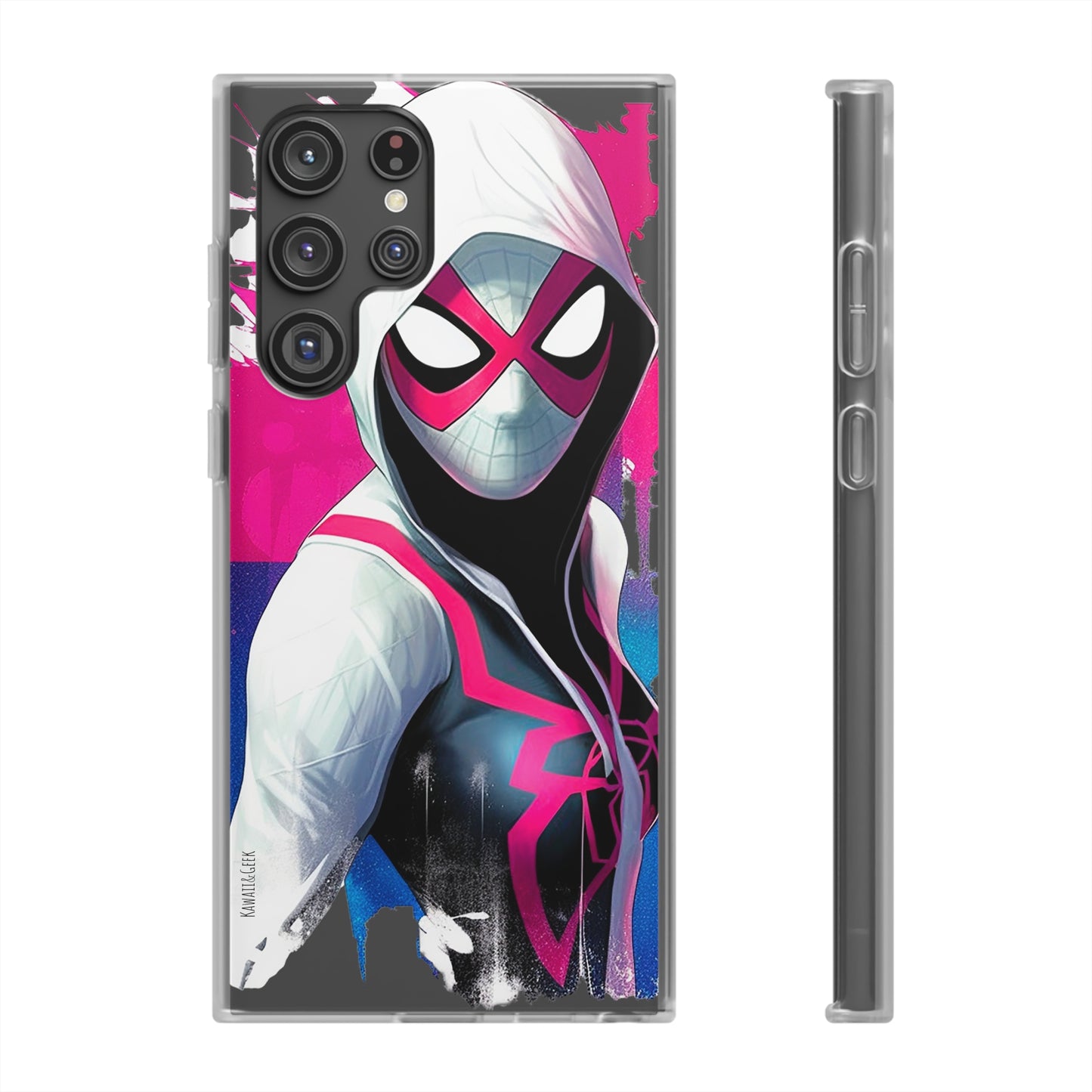 Spider Gwen in Flexi Phone Case - Add Some Colorful and Heroic Style to Your Phone