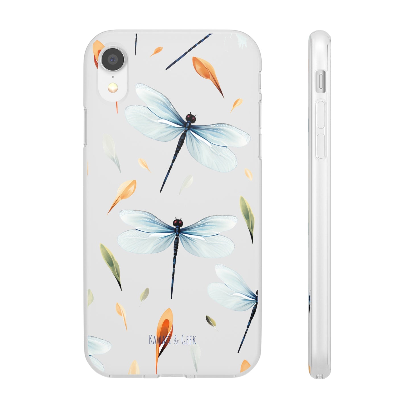 Dragonfly Dreams: Transparent Flexi Phone Case