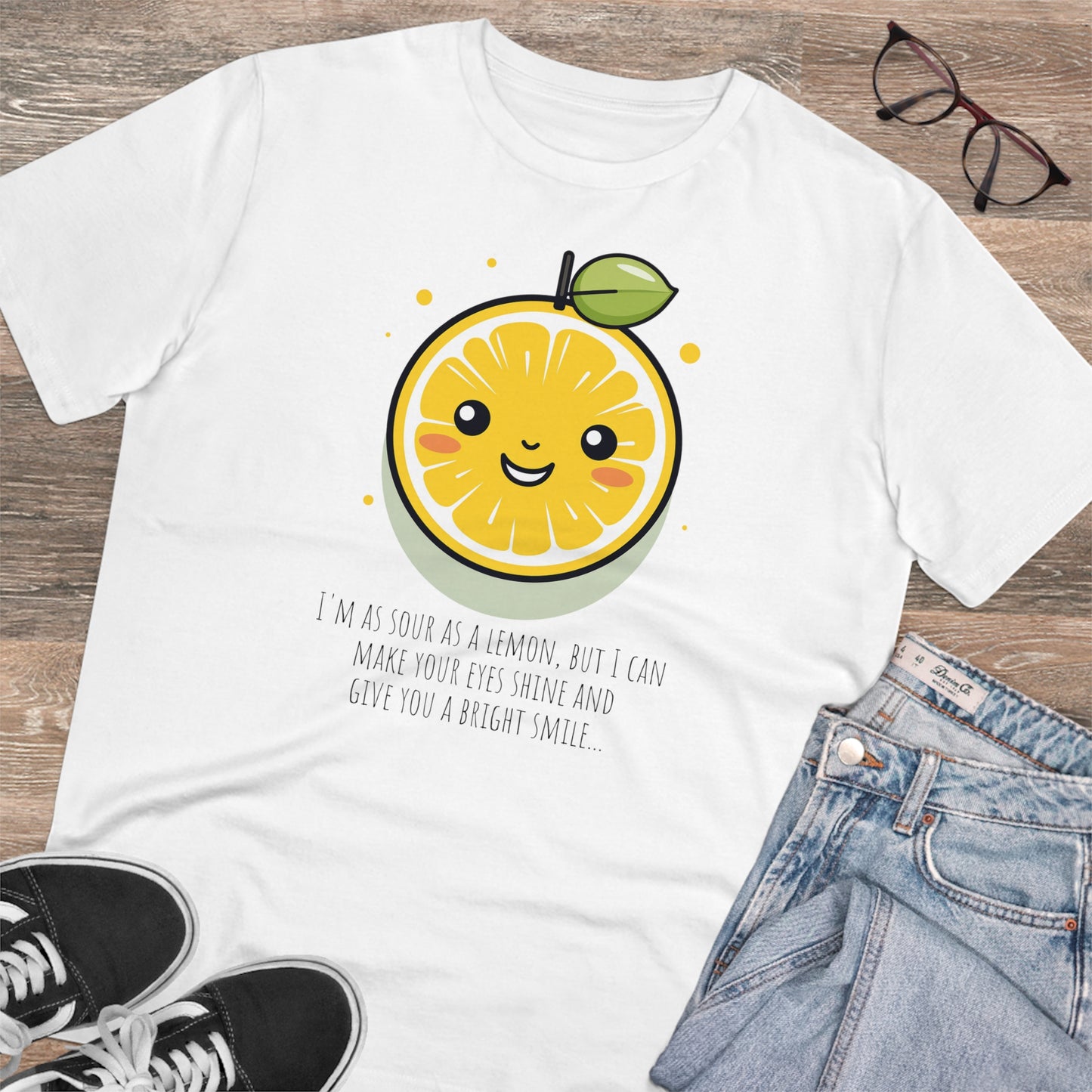 Cute Eco-Friendly Lemon T-Shirt - Brighten Your Day with Citrus Charm !