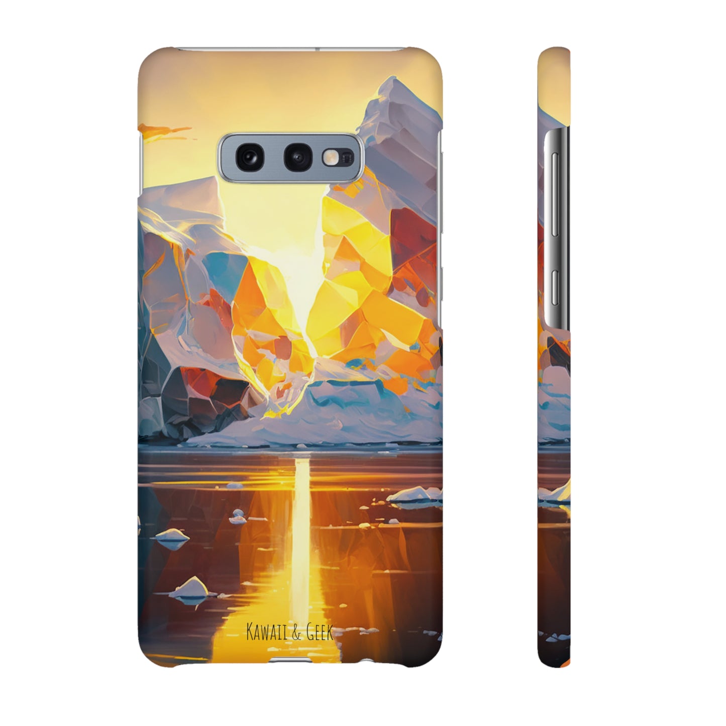 Arctic Landscape and Iceberg at Sunset Phone Case - Capture the Serenity of Nature on Your Device