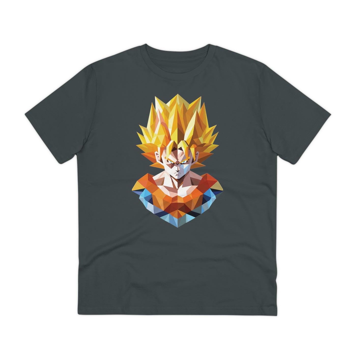 San Goku Super Saiyan Polygonal T-Shirt - Embrace Legendary Power