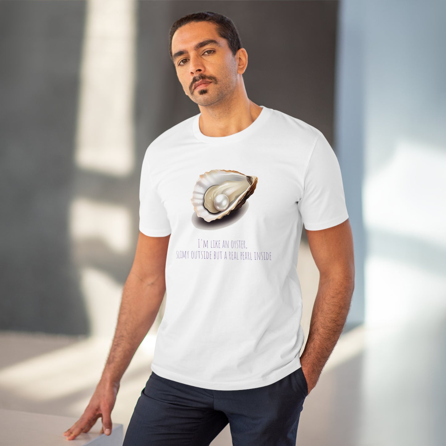 Eco-Friendly Pearl Oyster T-shirt: Celebrate Inner Beauty