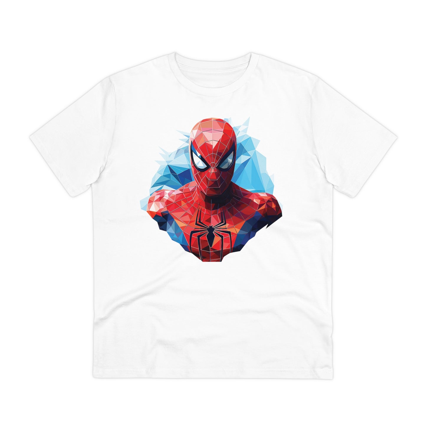 Spider-Man Polygonal Geometric T-Shirt - Swing into Stylish Adventure