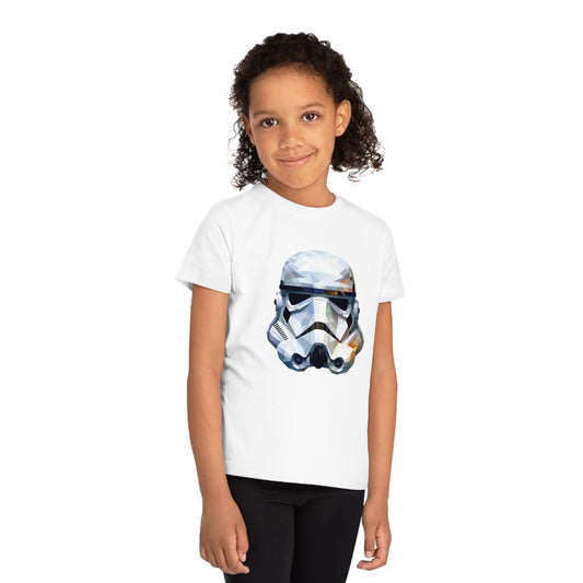 Stormtrooper Polygonal Kids T-Shirt - Embrace Galactic Style - Star Wars