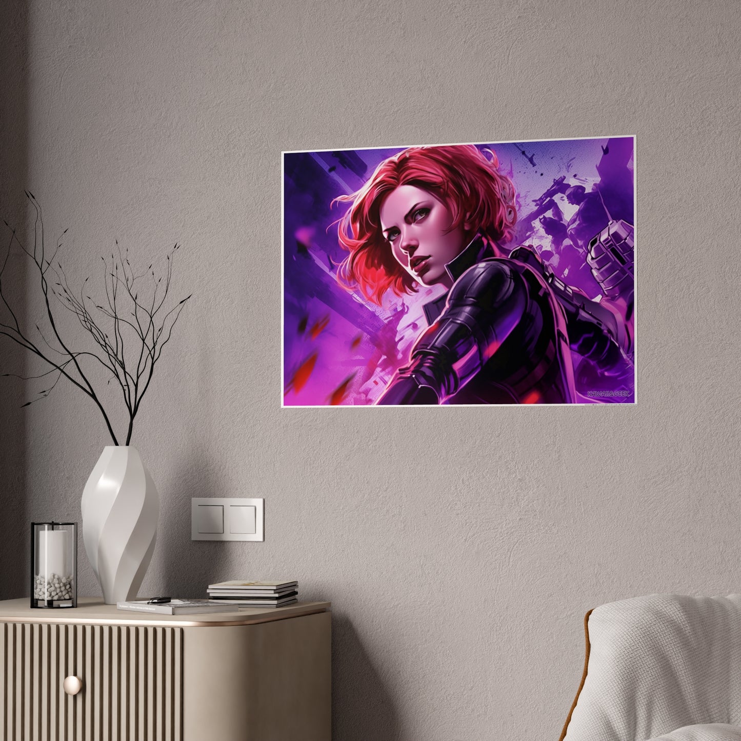 Black Widow Poster - Capture the Intensity and Elegance of the Iconic Avenger