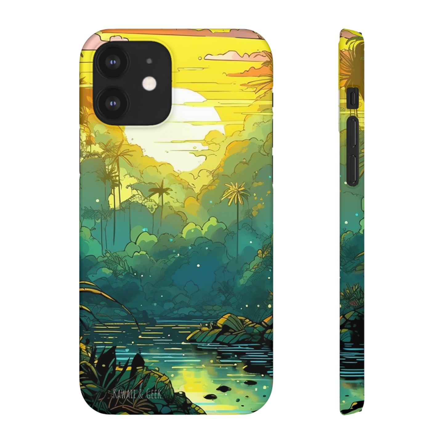 Rainforest at Sunset Phone Case - Capture the Serenity of Nature on Your Device