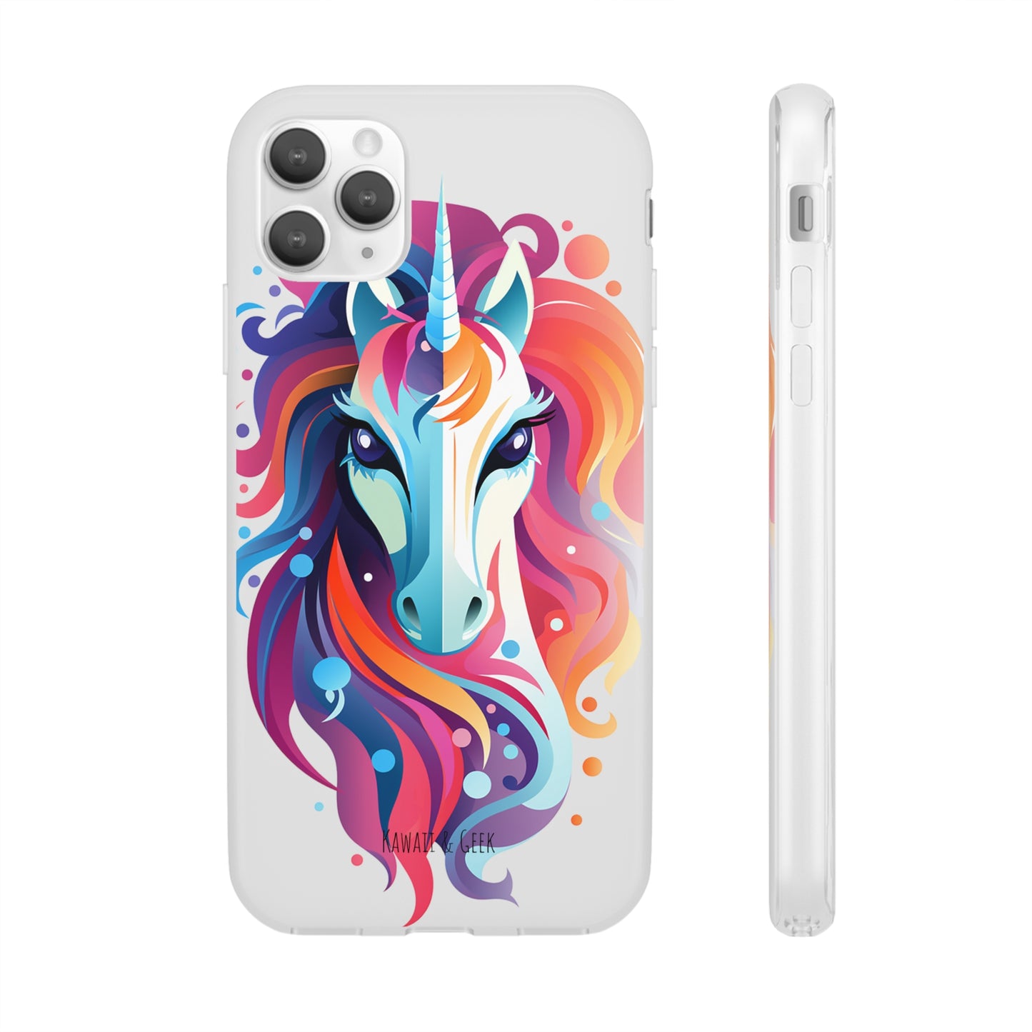 Ink Unicorn Flexi Transparent Phone Case