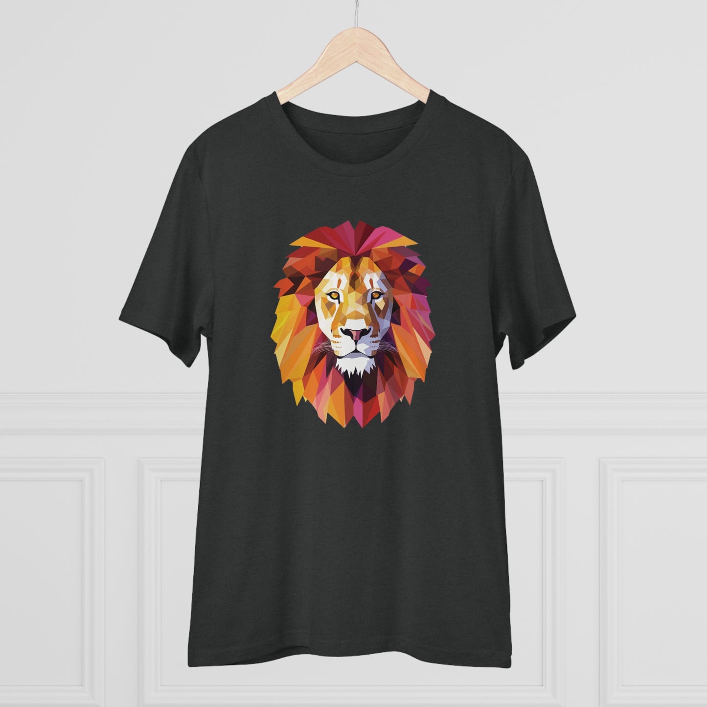 Lion Polygonal T-Shirt - Embrace Majestic Roar