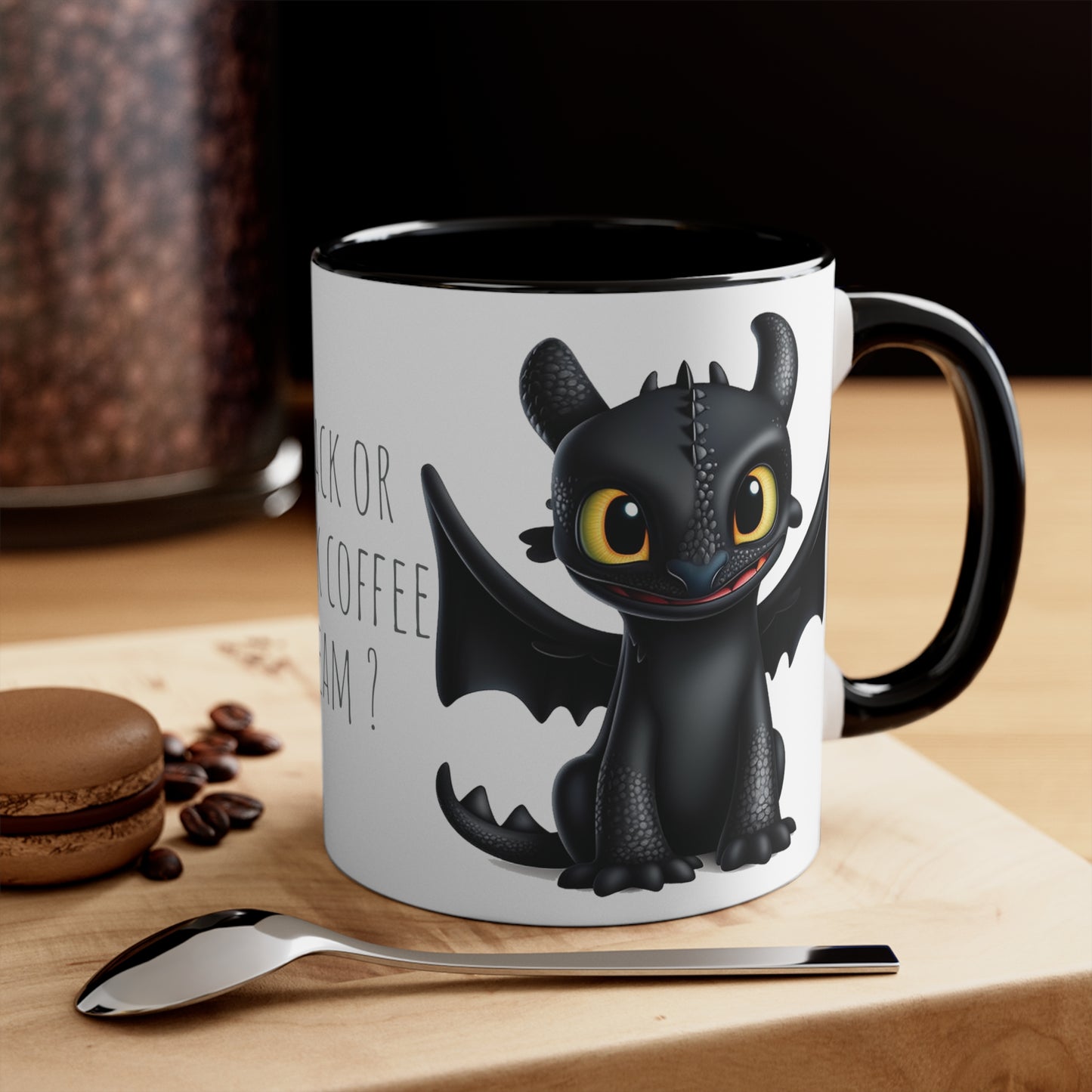 Toothless and Light Fury Mug - Choose Your Brew: Black or Milk Coffee ?