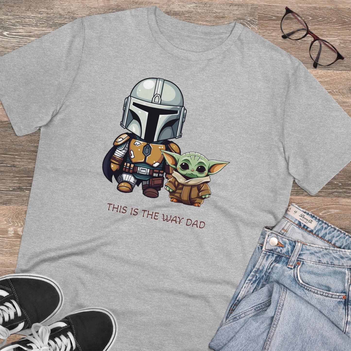 Mandalorian and Baby Yoda T-Shirt - This is the Dad - Celebrate Father's Day in Style and Sustainability - Star Wars