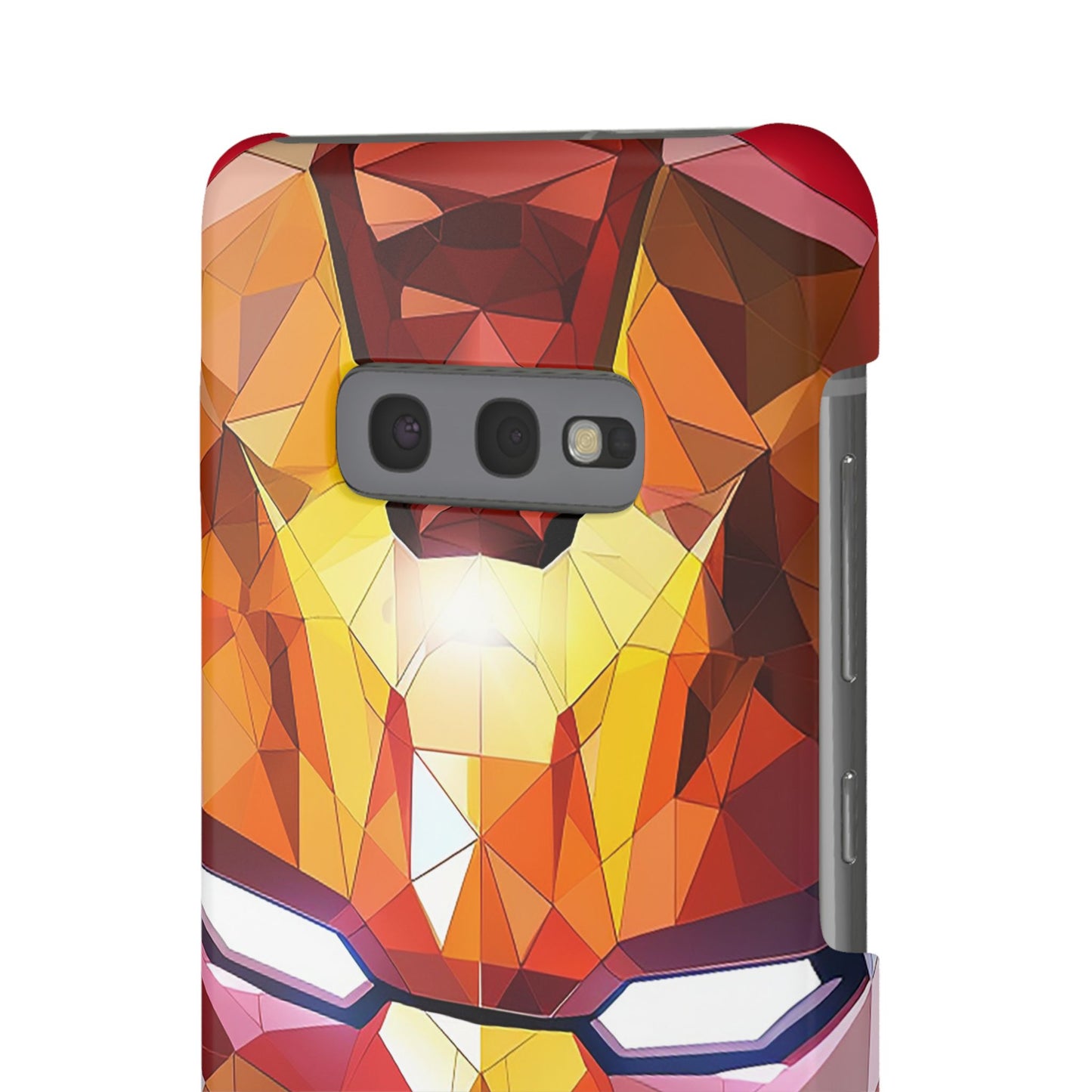 Phone Case - Iron Man helmet polygonal style