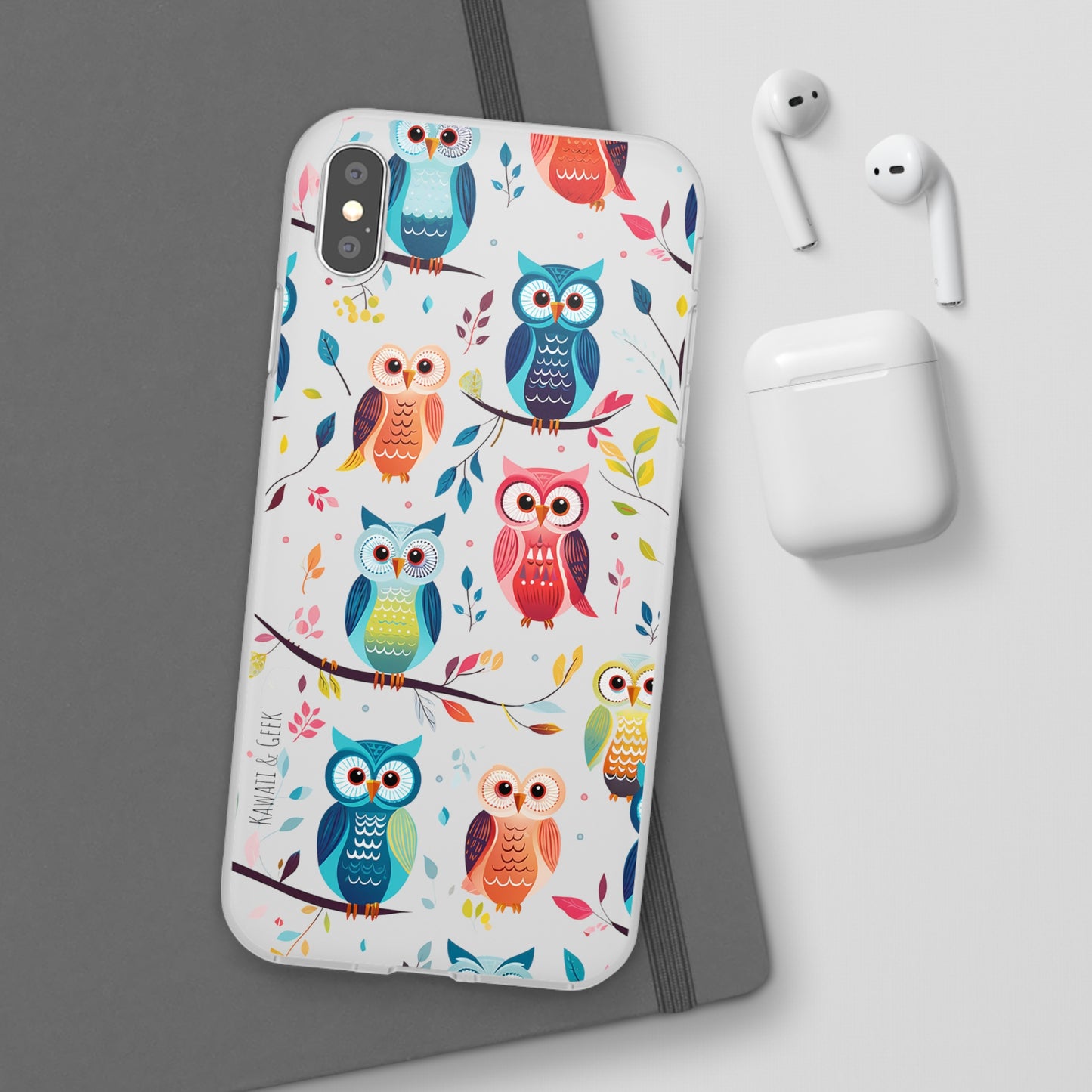 Whimsical Owl  Flexi and Transparent Phone Case