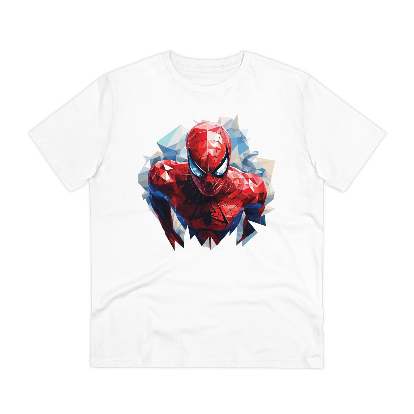 Spider-Man Polygonal Geometric T-Shirt - Swing into Stylish Adventure