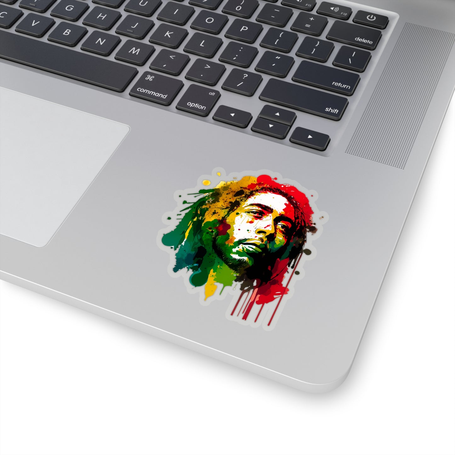 Bob Marley in Watercolor Style Sticker - Add Some Musical and Colorful Style to Your Tech