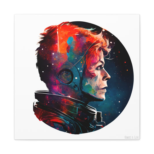 David Bowie Space Oddity Canva - Add Some Pop-Art and Watercolor Style to Your Wall Decor