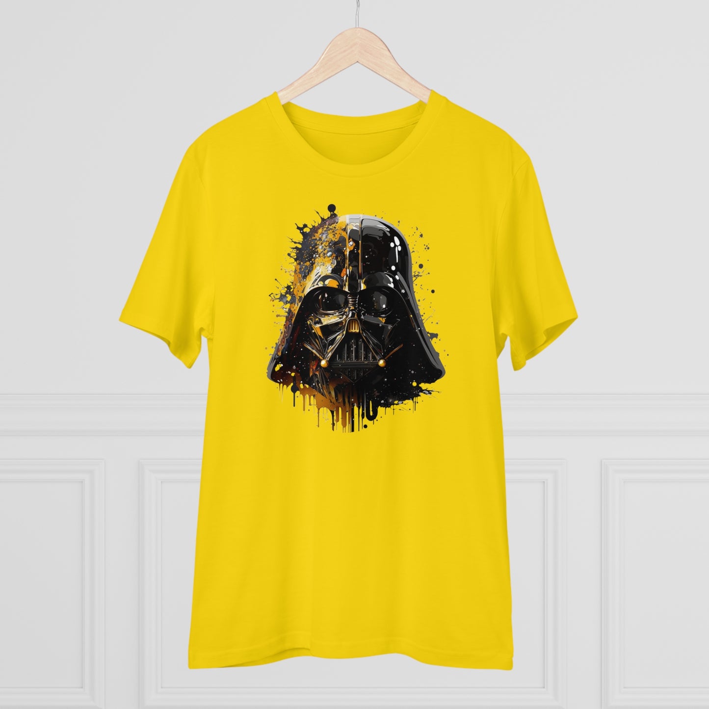 Darth Vader in Watercolor Style Eco-Friendly Unisex T-Shirt - Add Some Artistic and Sustainable Style to Your Wardrobe