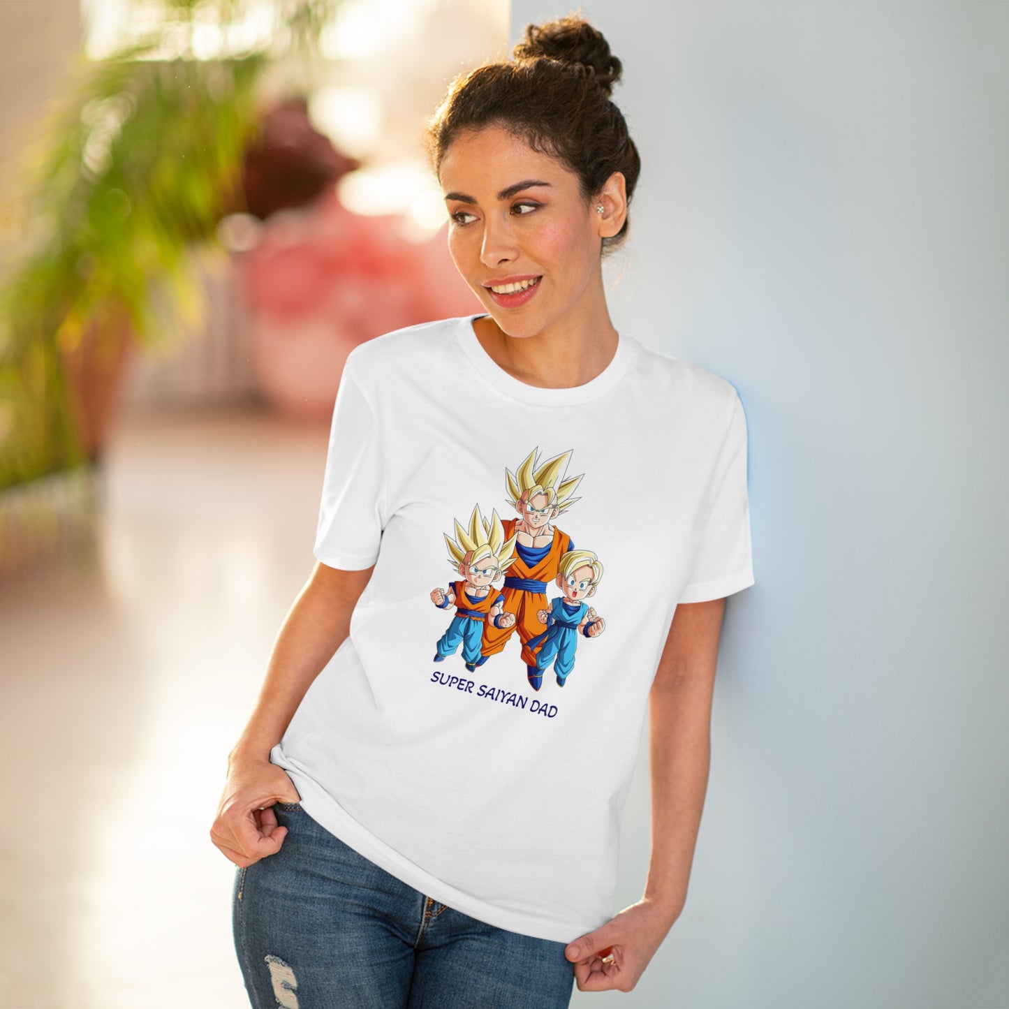 San Goku - Unisex Eco-Friendly T-Shirt - Celebrate Father's Day "Super Saiyan Dad"