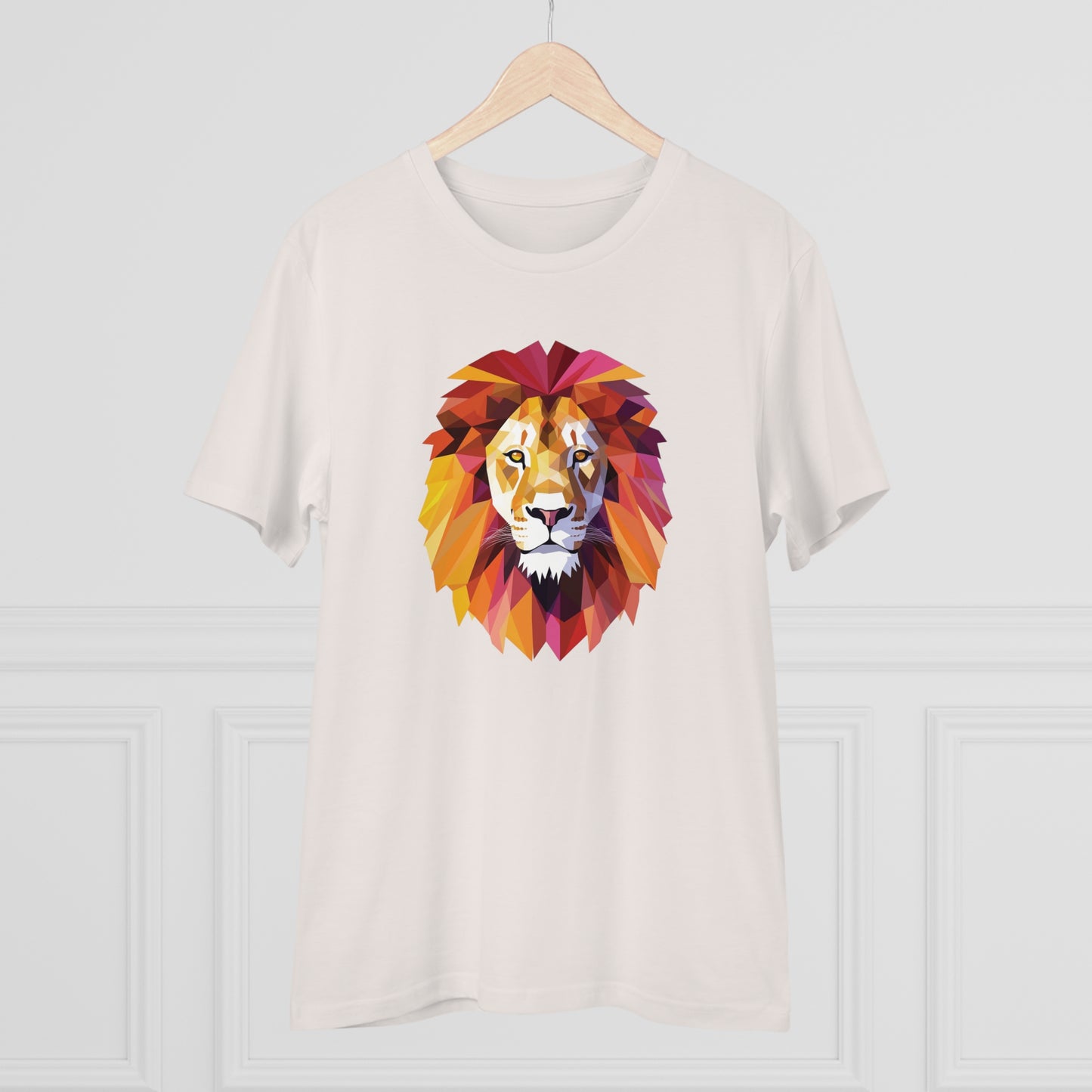 Lion Polygonal T-Shirt - Embrace Majestic Roar