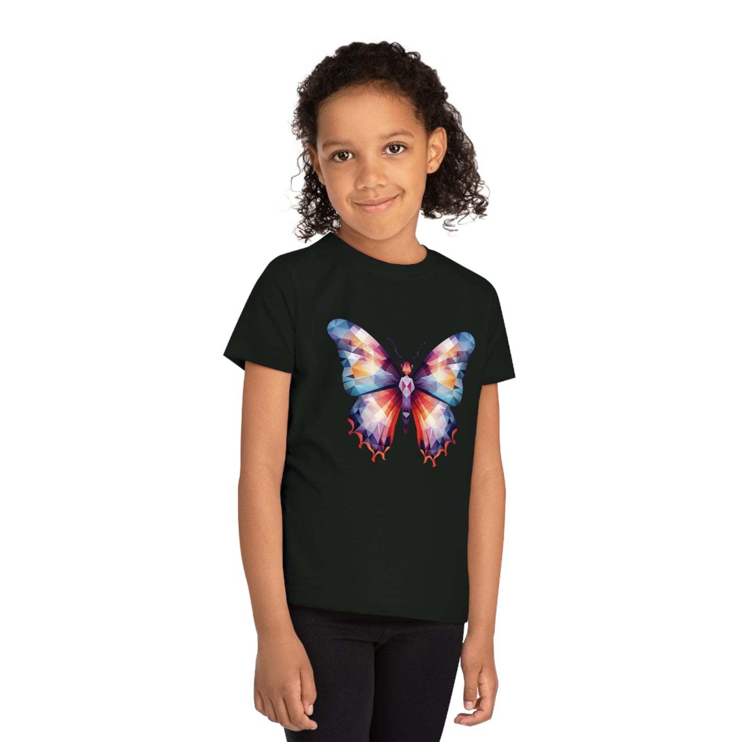 Butterfly Polygonal Kids T-Shirt - Embrace Nature's Beauty